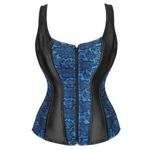 corset bleu élégant