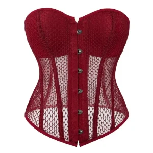 corset sexy rouge