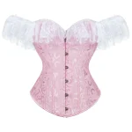 corset rose élégant