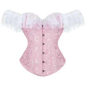 corset rose élégant