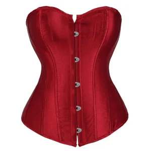 bustier corset rouge