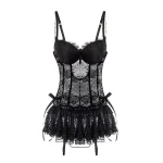 corset bustier porte-jarrettelles