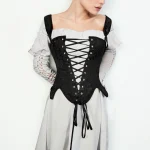 bustier corset lacet noir
