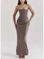 Robe Corset Gris