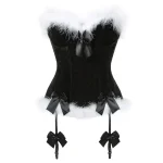 Bustier Corset Noël avec porte jarretelles