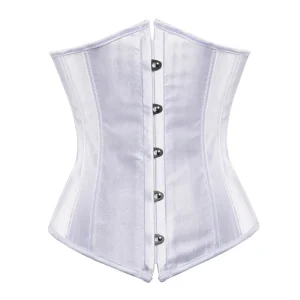 Ceinture Corset Blanc Satin