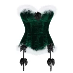 corset Noël grande taille avec porte-jarretelles