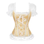 corset victorien jaune