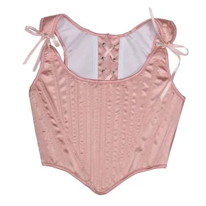corset médiéval vieux rose