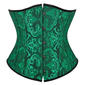 ceinture corset verte élégante