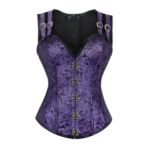 corset mauve vintage style rétro