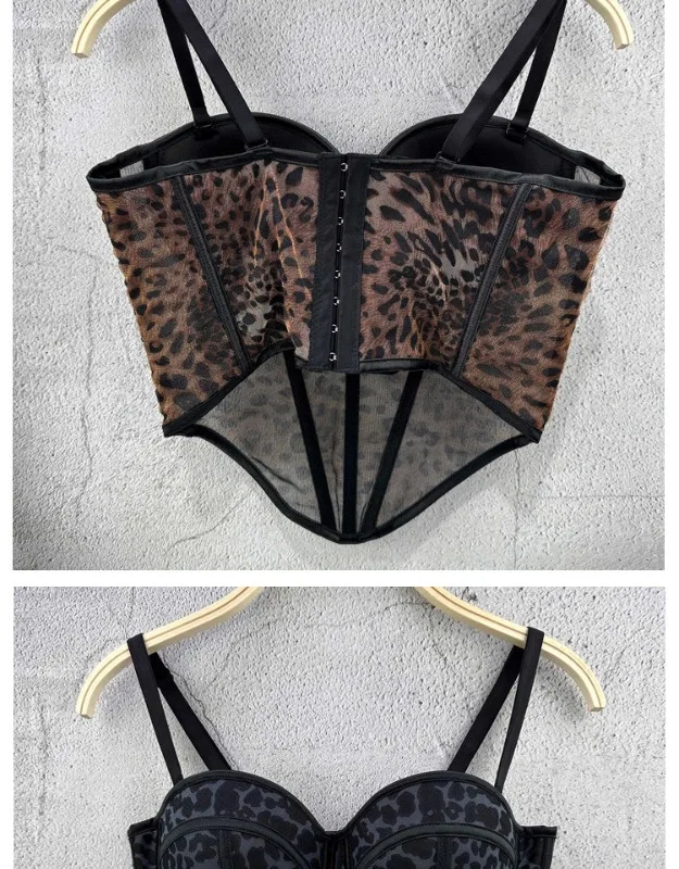 corset paris léopard
