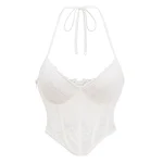 bustier corset licou blanc