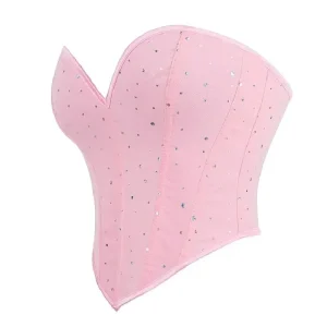 Corset Rose Brillant élégant