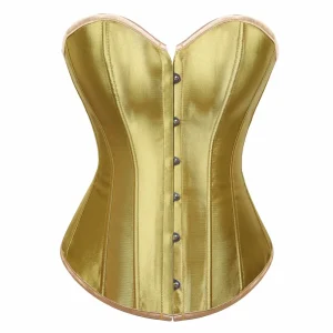 bustier corset or élégant