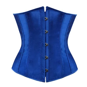 ceinture corset bleu élégance