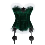 corset vert style Noël