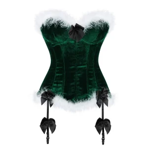 corset vert style Noël