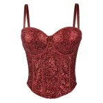 soutien gorge corset paillette