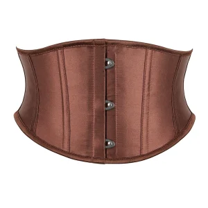 ceinture corset marron