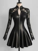 Robe Corset Dentelle Noire