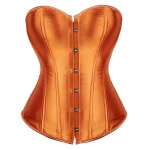corset élégant en polyester de couleur orange