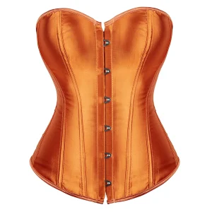 corset élégant en polyester de couleur orange