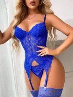 corset lingerie marine élégant