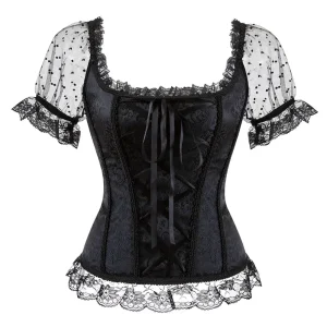 corset victorien noir