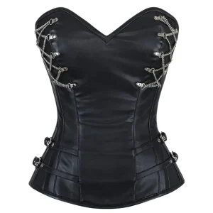 bustier corset noir steampunk