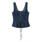 Corset Jeans Lacet élégant
