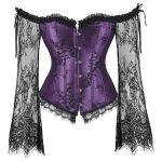 Chemise Corset Violette élégante