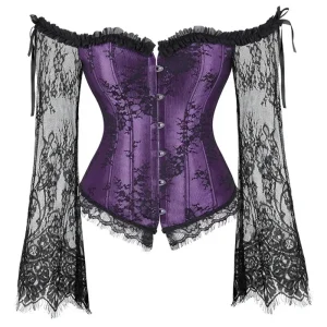 Chemise Corset Violette élégante