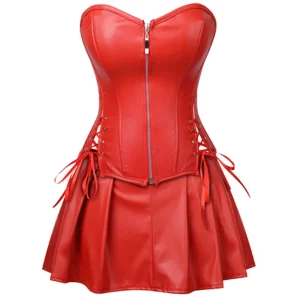 robe corset rouge