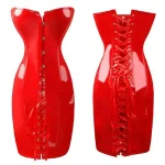 robe corset rouge gothique
