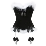 Corset Noir Noël élégant