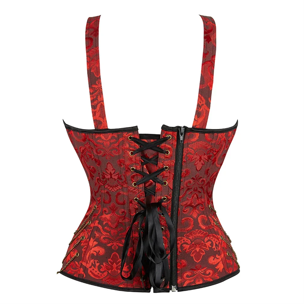 corset gothique rouge