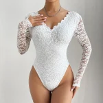 Body Corset Blanc en polyester