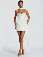 robe corset sexy blanche