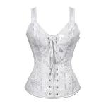 corset blanc à lacet grande taille