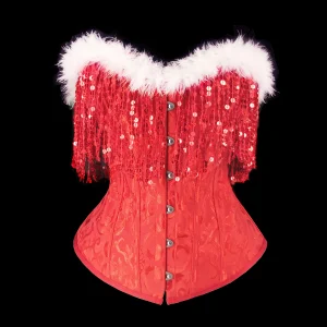 corset rouge scintillant