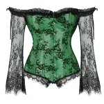 corset vert manches longues