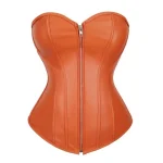 corset orange similicuir grande taille