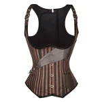 corset pirate noir et marron