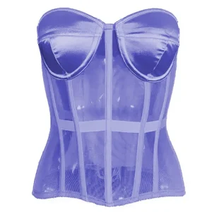 corset bustier violet