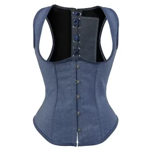 corset jean bleu grande taille