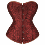 Corset Marron Fleuri Grande Taille 2XL-6XL