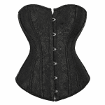 corset Noir Fleuri Grande Taille 2XL-6XL