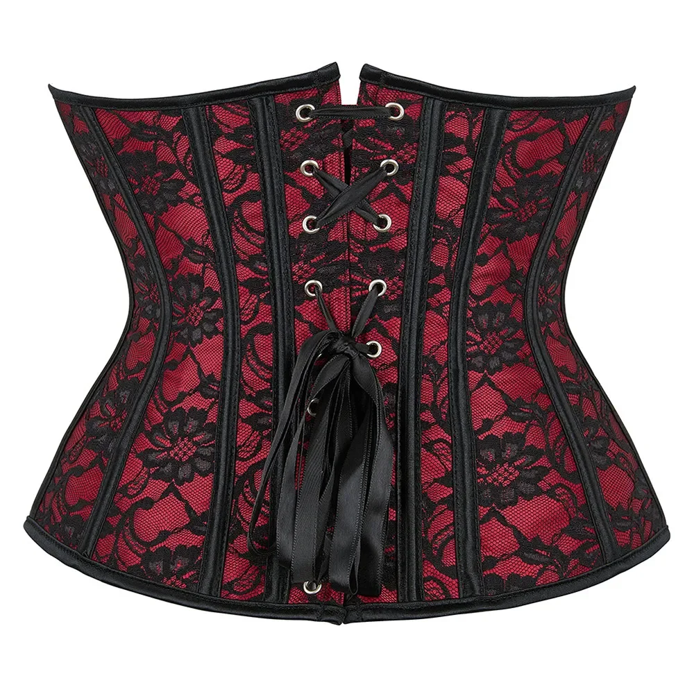 Ceinture Corset Noire et Rouge – Image 3