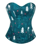 Corset Vert Flocons de Neige des Fêtes